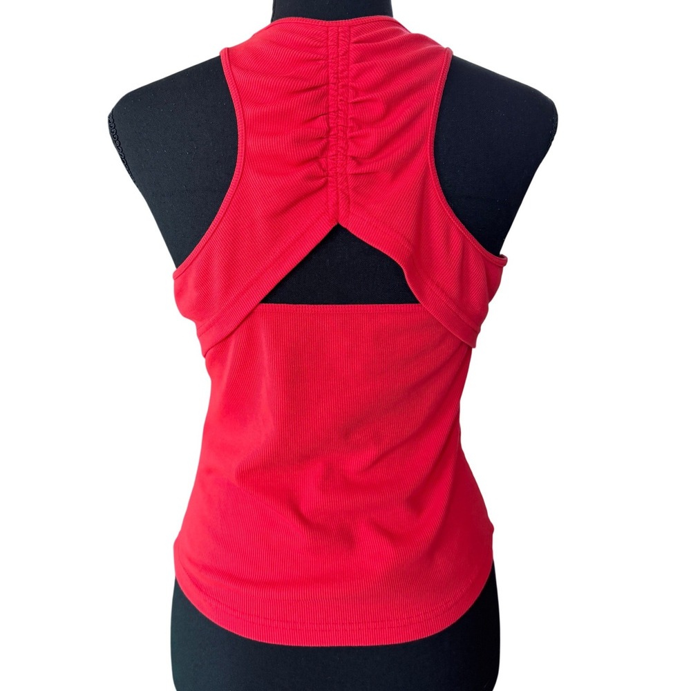 Sweaty Betty Racerback Cutout Tank Top Womens XS Red Activewear Athleisure Gym